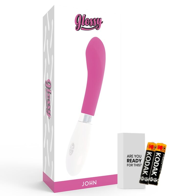 Vibratore Punto G Glossy John — 10 Funzioni, Rosa