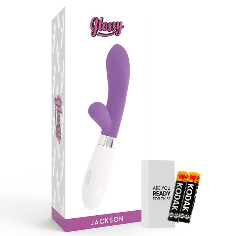 Vibratore Rabbit Glossy Jackson — Silicone, 10 Funzioni, Viola