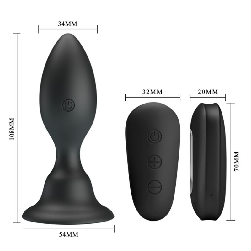 Plug Anale Vibrante con Telecomando Mr Play — 12 Modalità