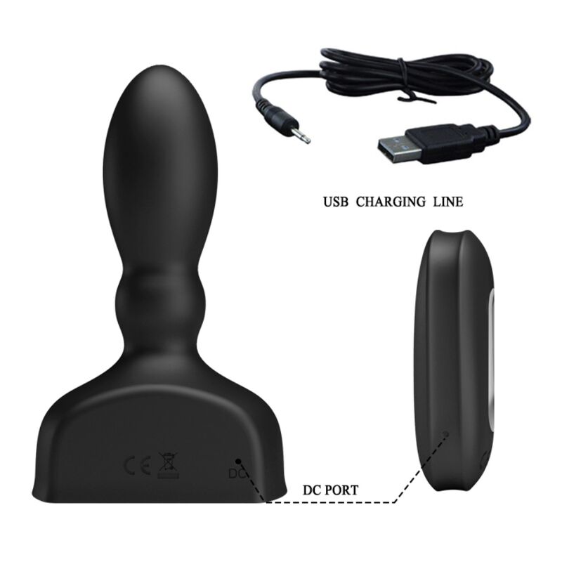 Plug Anale Gonfiabile Vibrante Mr Play — con Telecomando