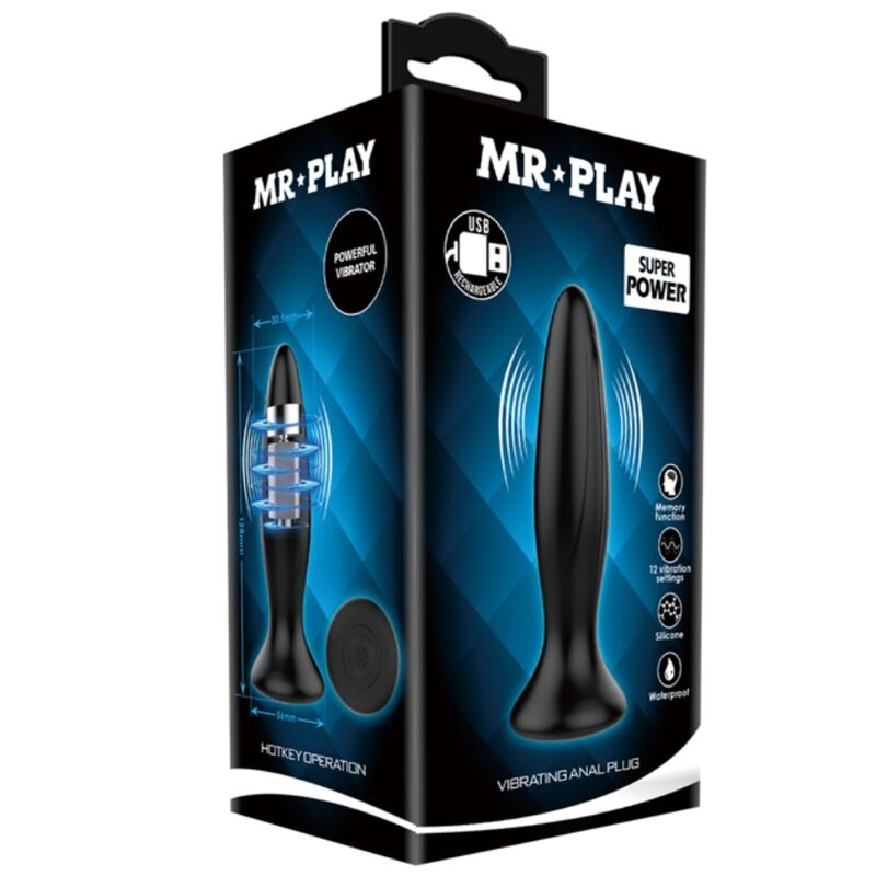 Plug Anale Vibrante Mr Play — 12 Modalità, Ricaricabile