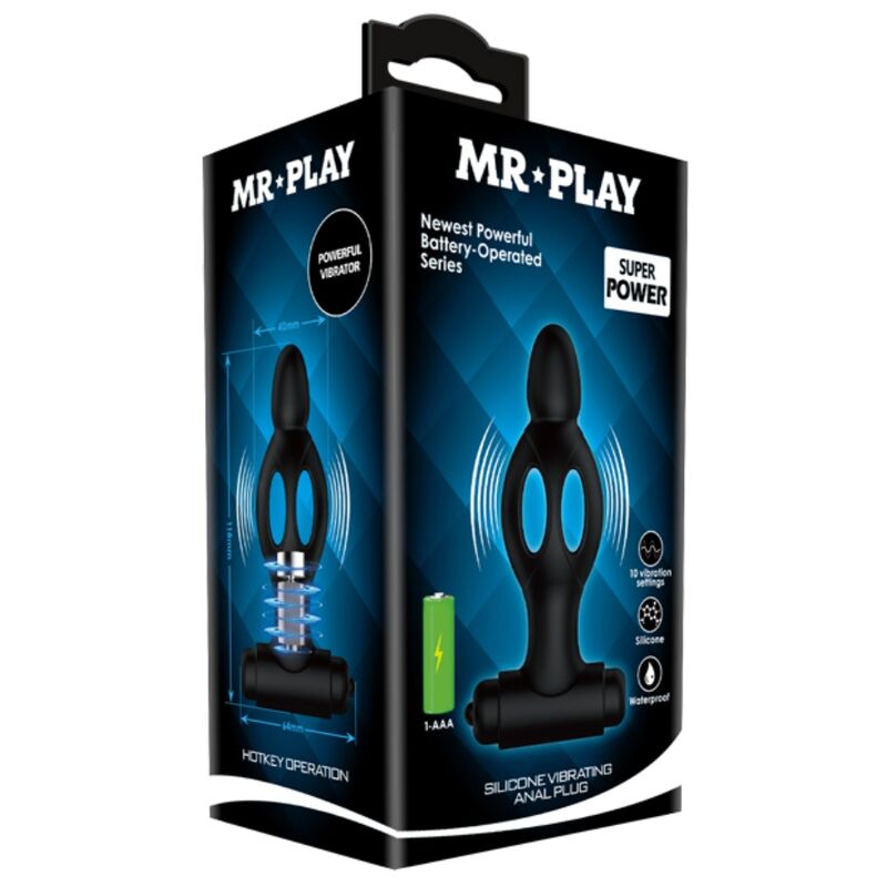 Plug Anale Vibrante Mr Play — Silicone, 10 Modalità