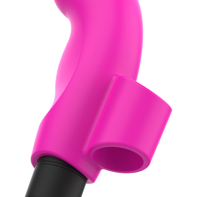 Vibratore da Dito Ohmama — Silicone, 11.000 RPM, Rosa Neon