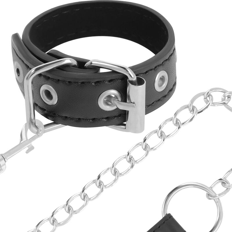 Anello Fallico con Cinturino BDSM Darkness — Vegan Leather