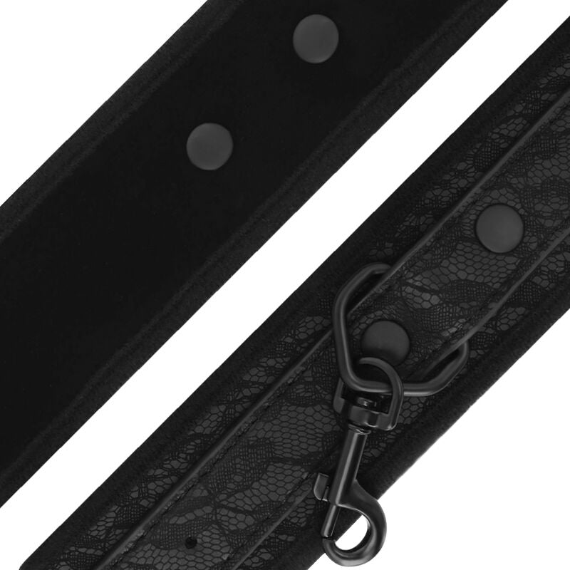 Manette BDSM Darkness Broccato Nero — Regolabili
