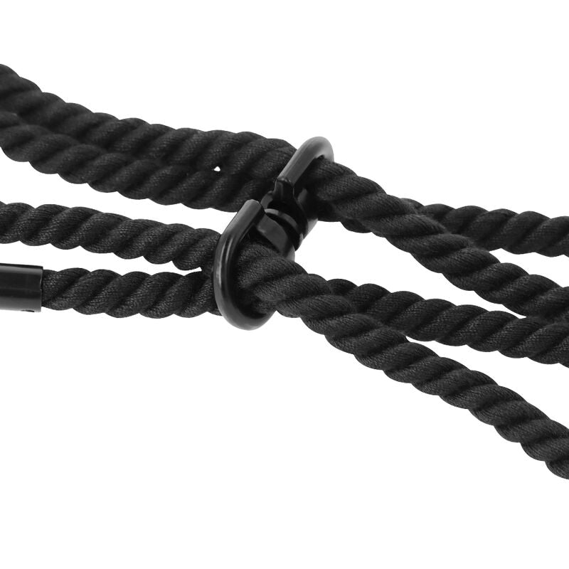 Manette Bondage in Corda di Cotone Darkness — Polsini o Caviglie