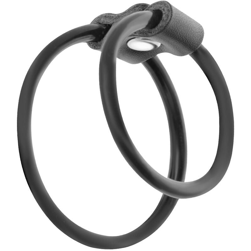 Anello Fallico Duo Potenziatore Darkness — TPR, Set 2 Pezzi