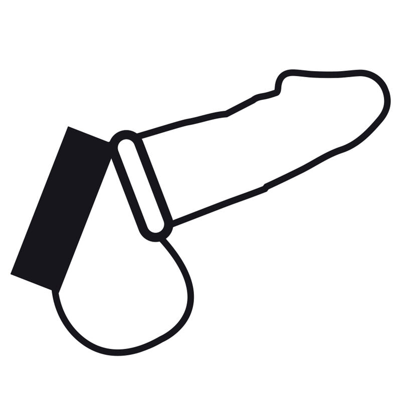 Anello Fallico Metallo Pene e Testicoli Darkness BDSM