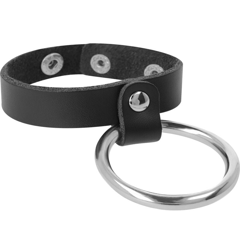 Anello Fallico Metallo Pene e Testicoli Darkness BDSM