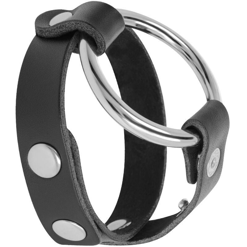 Anello Fallico BDSM per Pene e Testicoli Darkness — Metallo