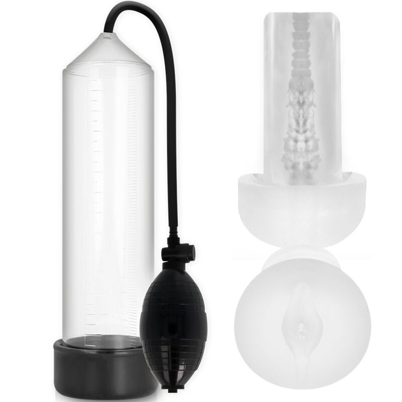 Pompa Pene con Manicotto Pump Addicted RX3 — Trasparente