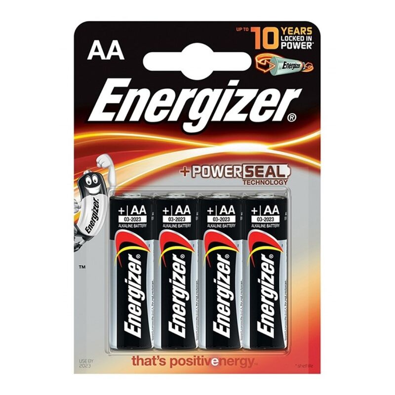 Batterie Alcaline AA LR6 Energizer — 4 Unità