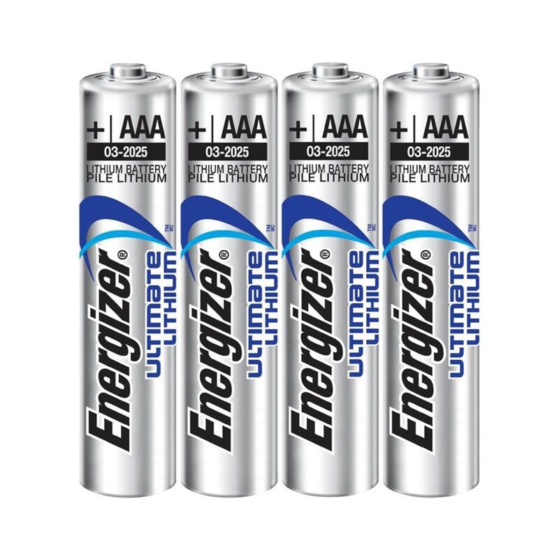 Batterie al Litio AAA Energizer Ultimate L92 — 1,5V, 4 Unità