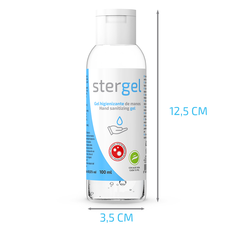 Gel Igienizzante Mani Idroalcolico Stergel Aloe Vera — 100 ml