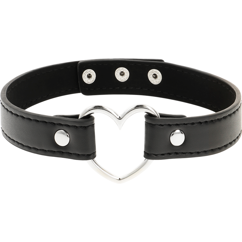 Collare Fetish in Pelle Vegana Coquette Chic Desire — con Cuore