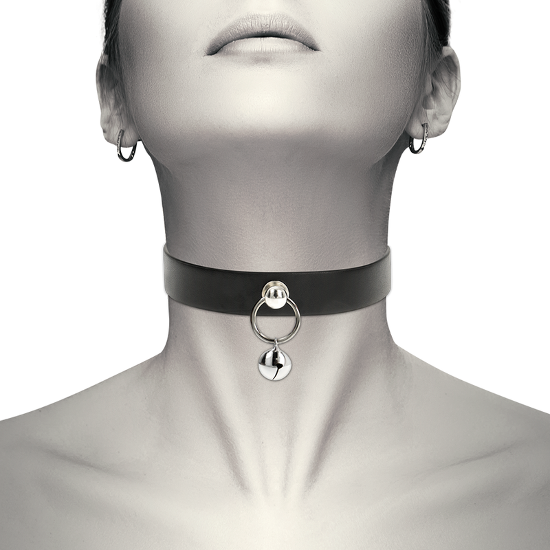 Collare Fetish in Pelle Vegana Coquette Chic Desire — Sonaglio