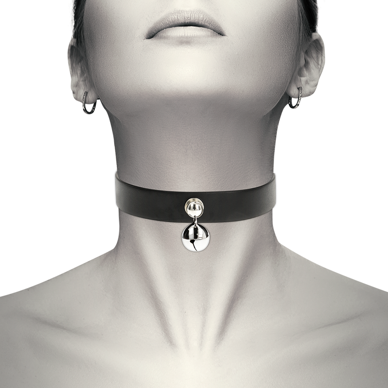 Collare BDSM con Sonaglio Coquette Chic Desire — Pelle Vegana