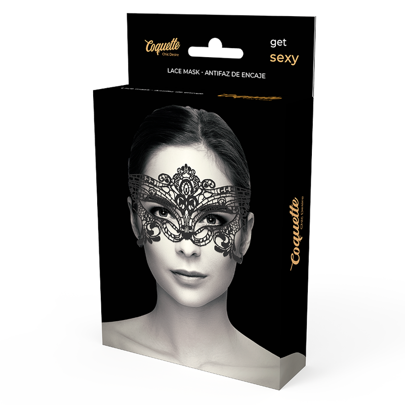 Benda per Occhi in Pizzo Coquette Chic Desire — Nera