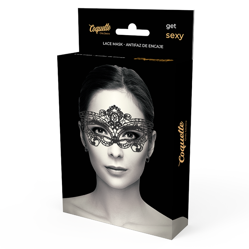 Benda per Occhi in Pizzo Coquette Chic Desire — BDSM Nero