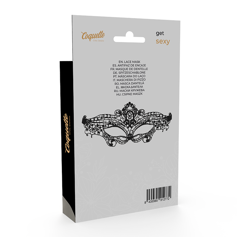 Benda per Occhi in Pizzo Coquette Chic Desire — BDSM Nero