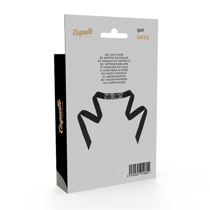 Benda per Occhi in Pizzo Coquette Chic Desire — Nera