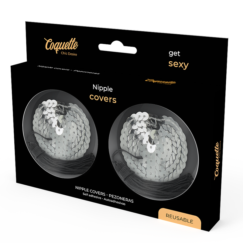 Copricapezzoli Autoadesivi Coquette Chic Desire — Argento