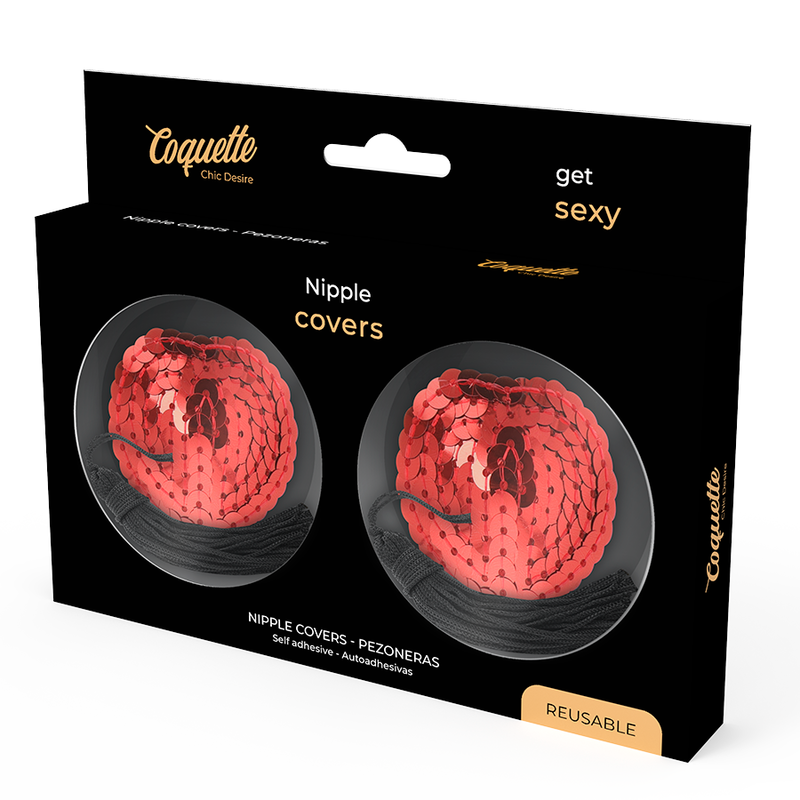 Copricapezzoli Autoadesivi Coquette Chic Desire — Rosso