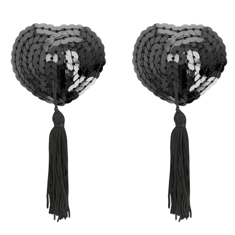 Copricapezzoli con Paillettes Coquette Chic Desire — Nero