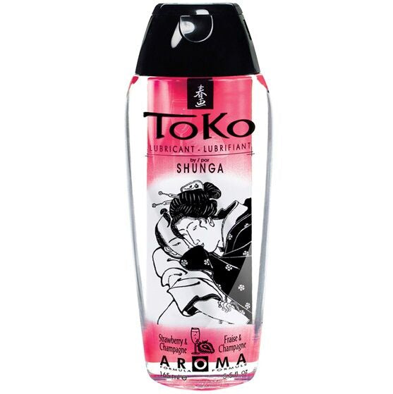 Lubrificante Intimo Aromatizzato Shunga Toko — Fragola e Champagne
