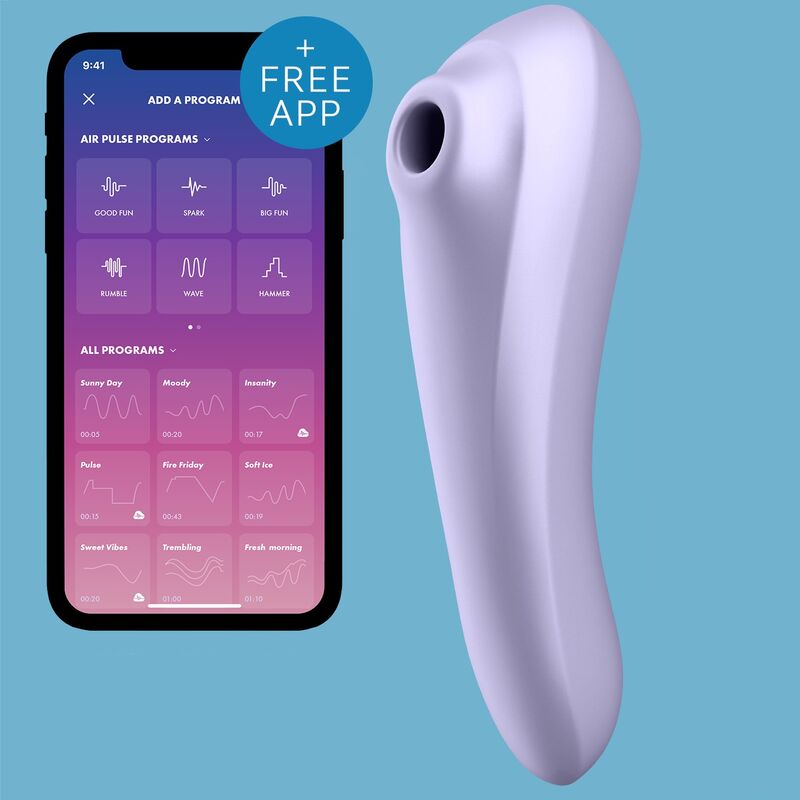 Vibratore Rabbit Bluetooth Satisfyer Dual Pleasure — Malva