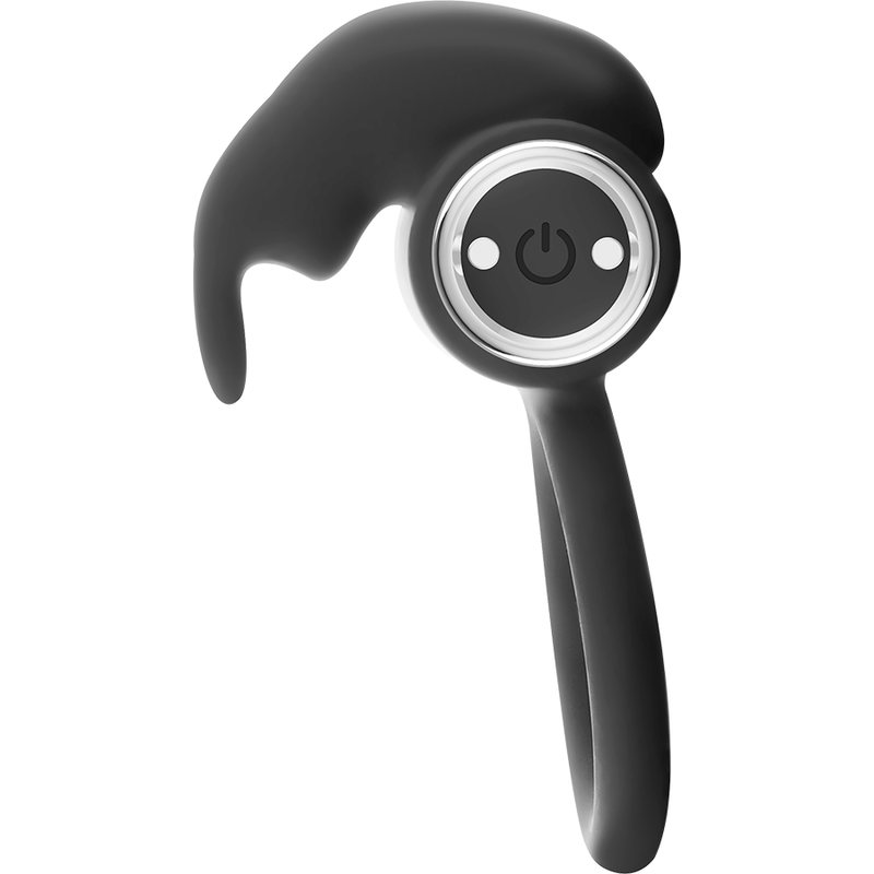 Anello Fallico Vibrante Black&Silver Burton — 10 Modalità