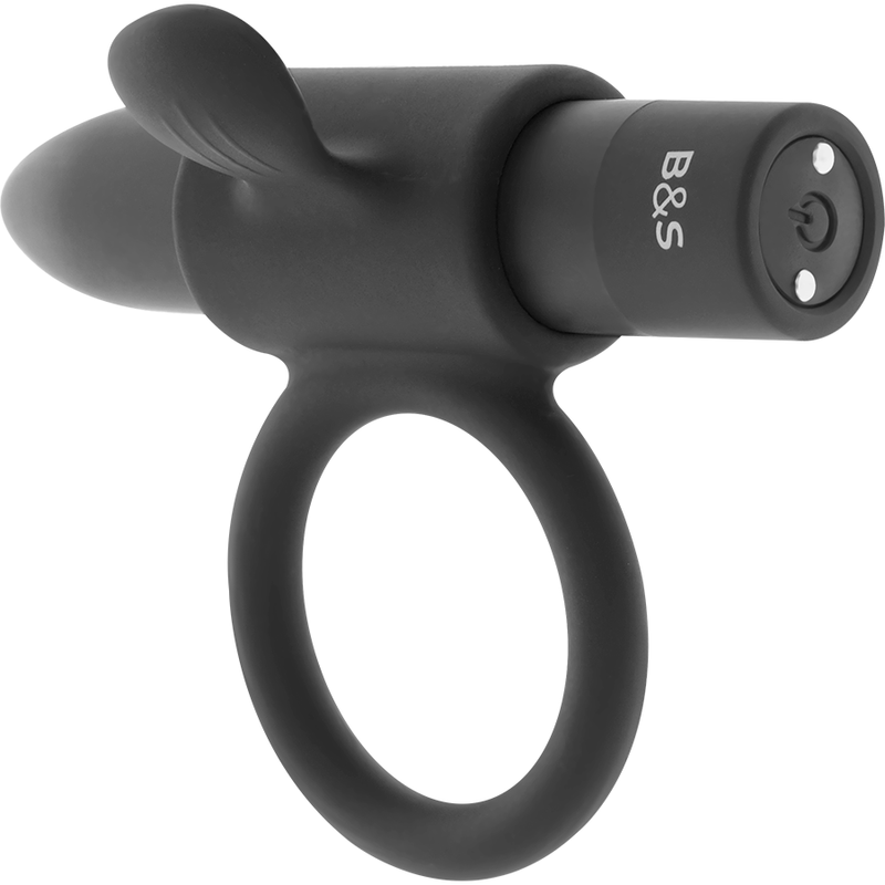 Anello Fallico Vibrante Black&Silver Cameron — Ricaricabile