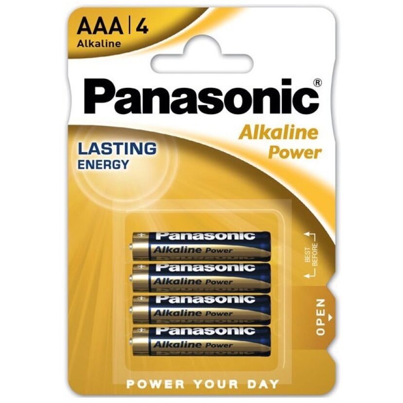 Batterie Alcaline AAA Panasonic LR03 Bronze — 4 Unità