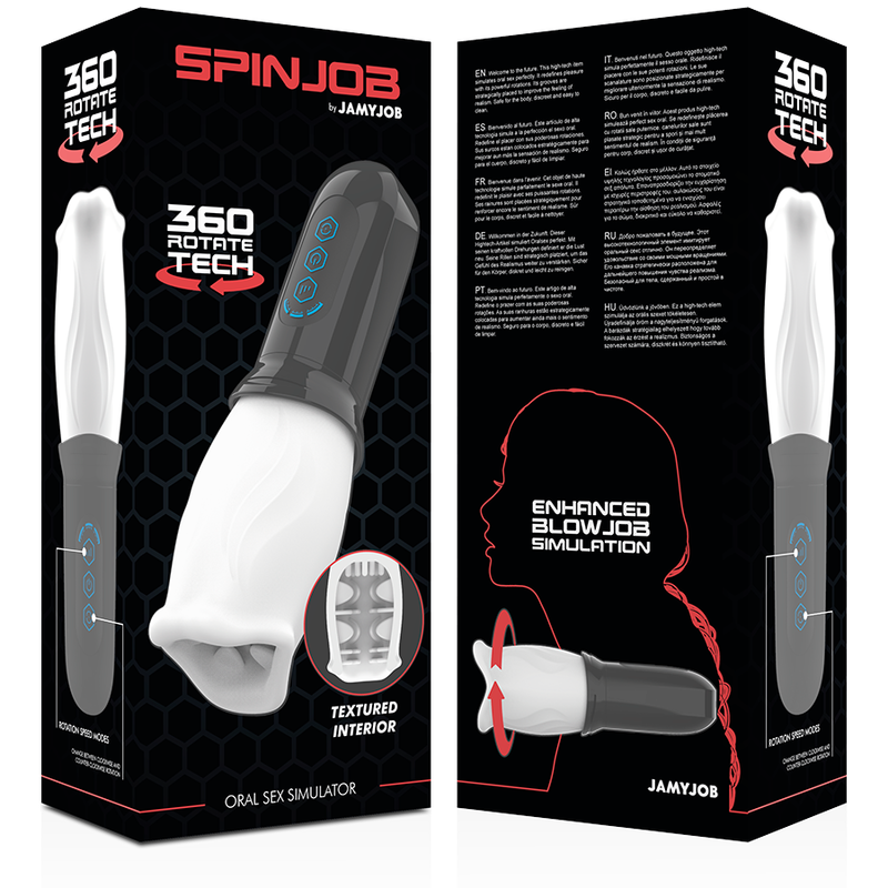 Masturbatore Orale Rotante Jamyjob Spinjob — 3 Velocità USB