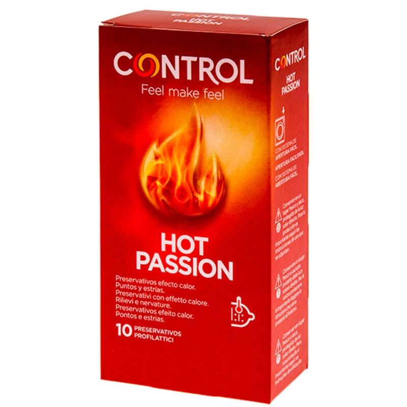 Preservativi Effetto Riscaldante Control Hot Passion — 10 Unità
