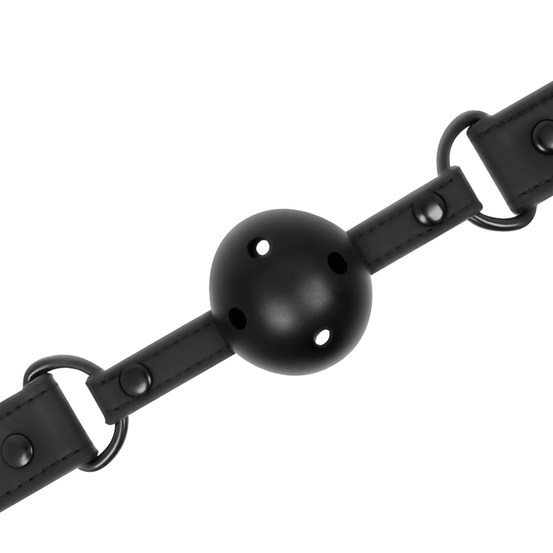 Bavaglio BDSM in Pelle Vegana Fetish Submissive — Ball Gag 4,5 cm