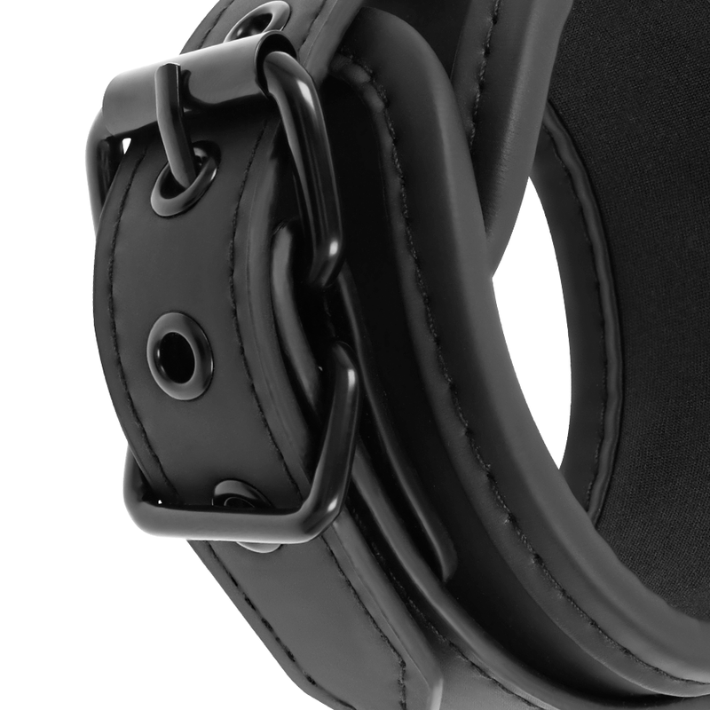 Manette BDSM in Pelle Vegana Fetish Submissive — con Maniglia