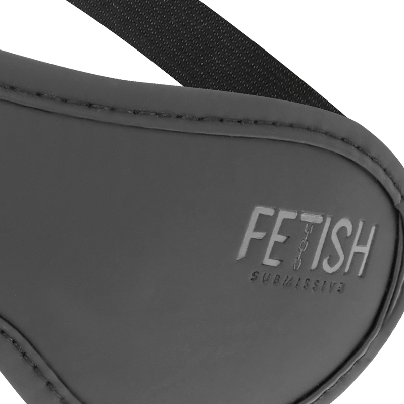 Maschera BDSM in Pelle Vegana Fetish Submissive — Con Fodera