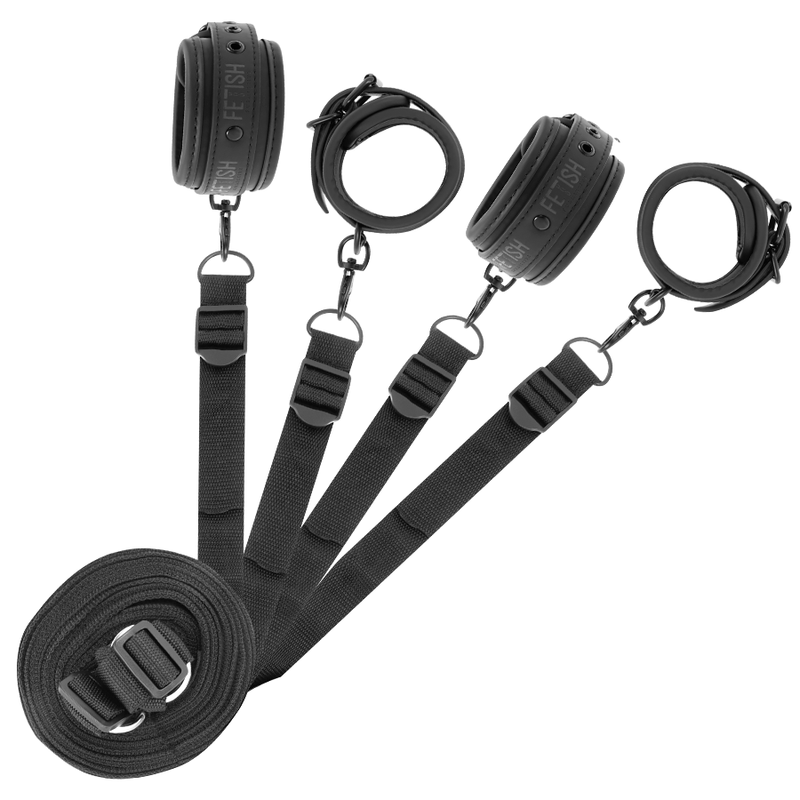 Kit Bondage Letto BDSM Fetish Submissive — Pelle Vegana