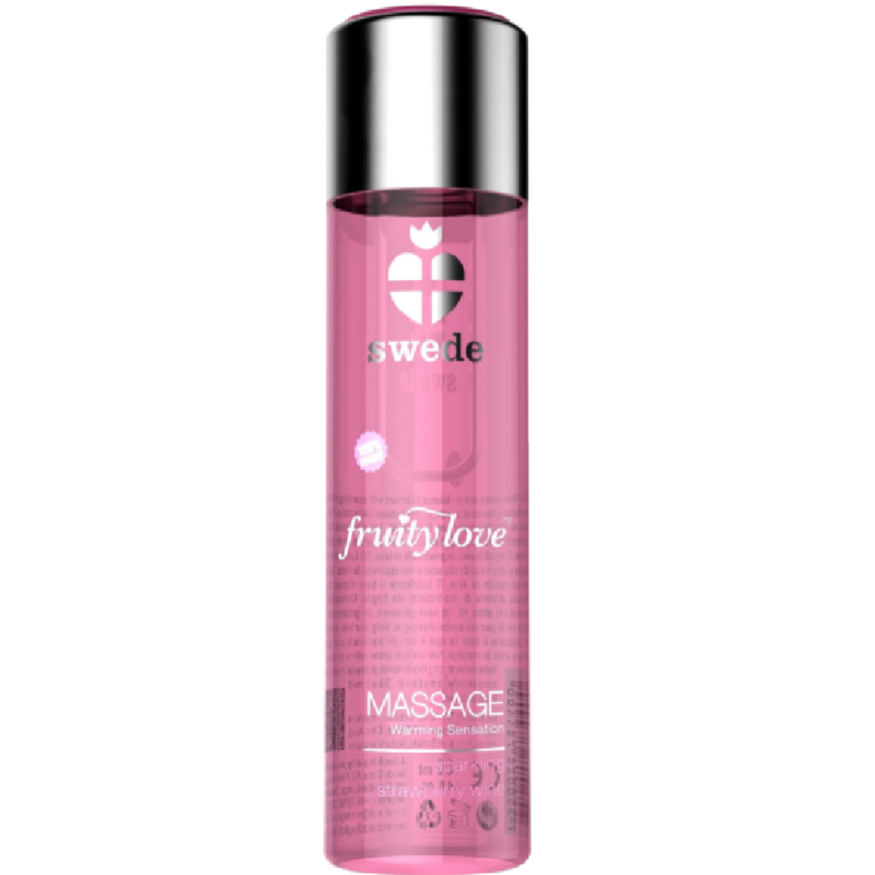 Olio da Massaggio Erotico Swede Fruity Love — Fragola, 120 ml