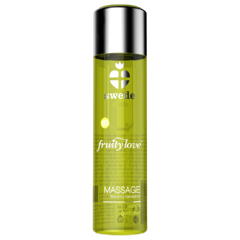 Olio da Massaggio Effetto Calore Swede Fruity Love — Vaniglia e Pera, 120 ml