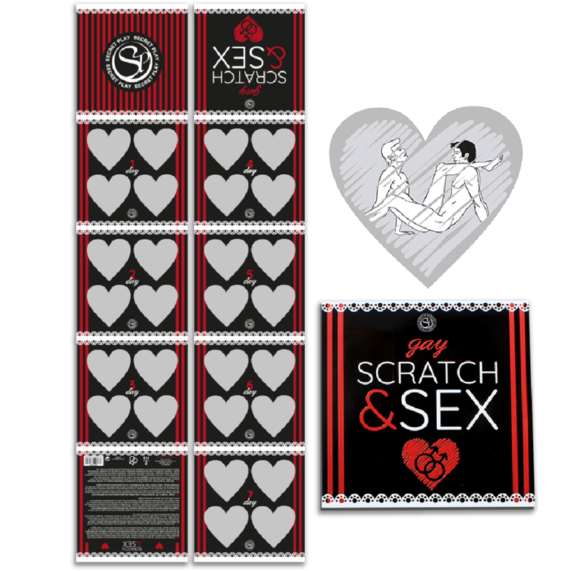 Gioco Erotico per Coppie Gay Secretplay Scratch & Sex — 7 Giorni