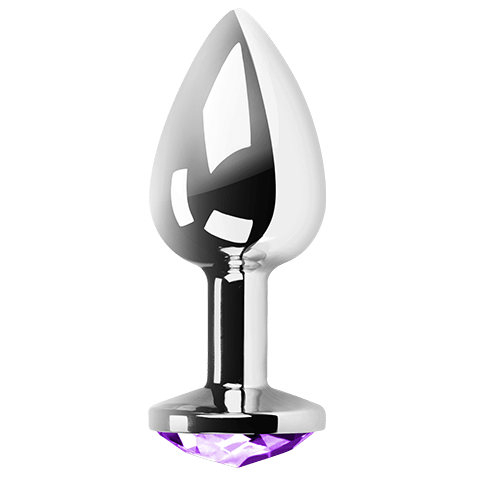 Plug Anale in Metallo Secretplay Lila — Taglia M