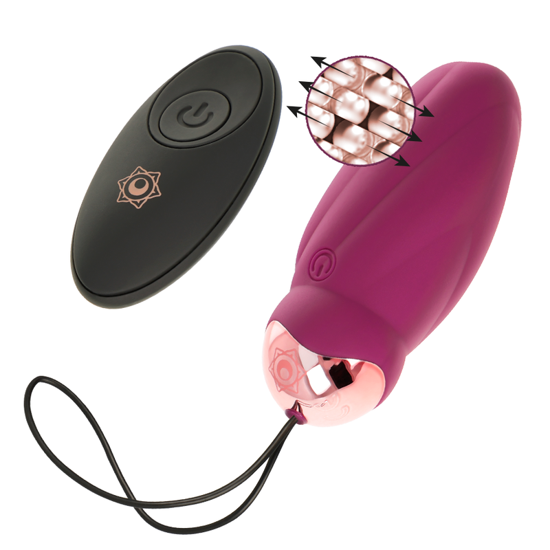 Uovo Vibrante con Rotazione Perline Rithual Sita — Telecomando
