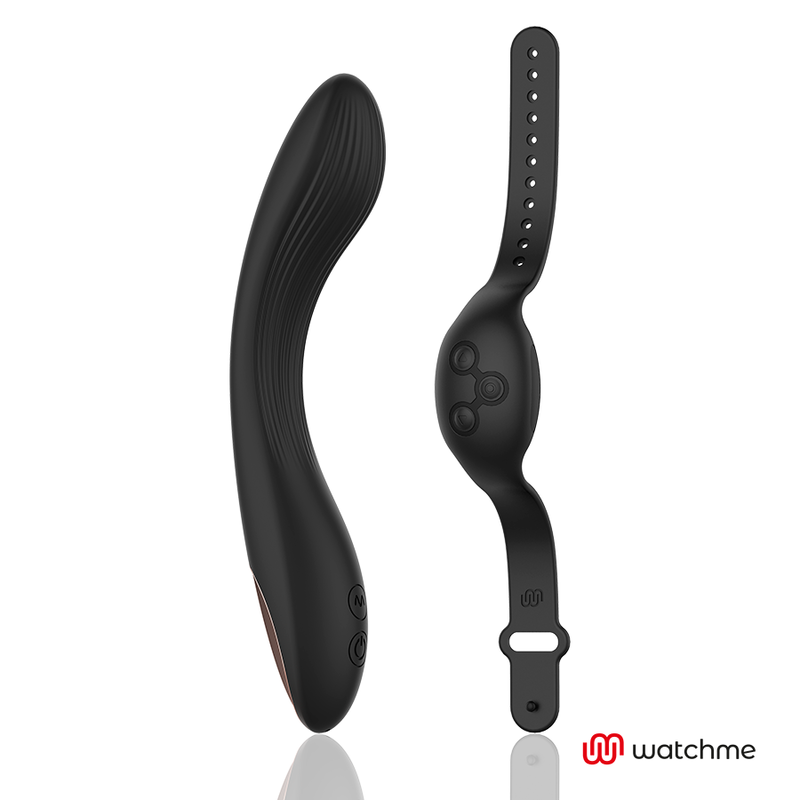 Vibratore Curvo con App Anne's Desire — Tecnologia WatchMe, Nero