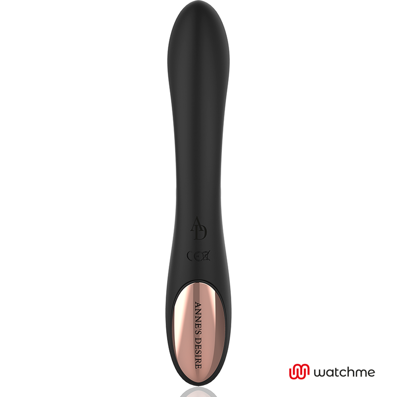 Vibratore Curvo con App Anne's Desire — Tecnologia WatchMe, Nero