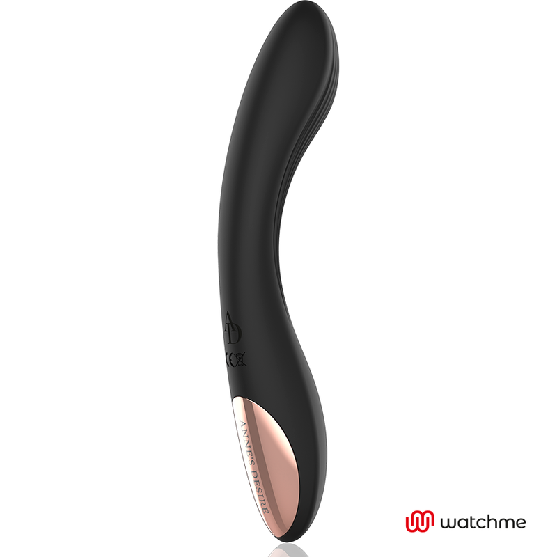Vibratore Curvo con App Anne's Desire — Tecnologia WatchMe, Nero
