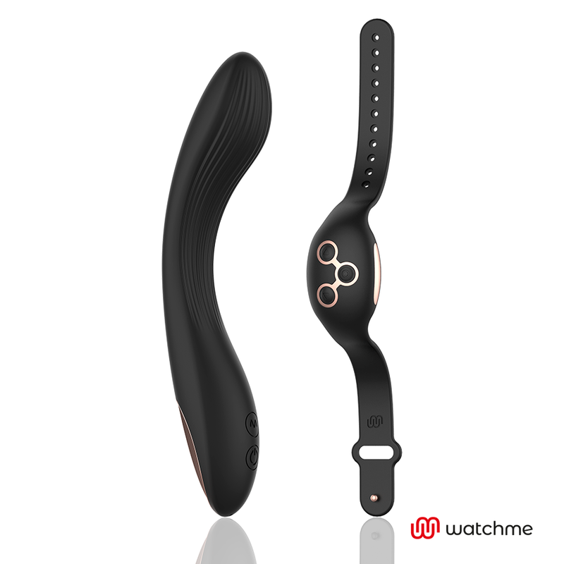 Vibratore con App Anne's Desire Curve Watchme — Nero/Oro