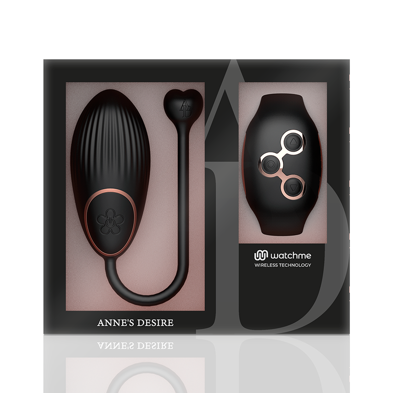 Uovo Vibrante con App Anne's Desire Watchme — Nero/Oro
