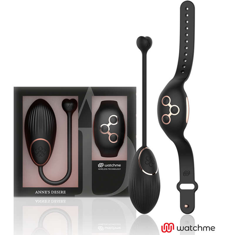 Uovo Vibrante con App Anne's Desire Watchme — Nero/Oro